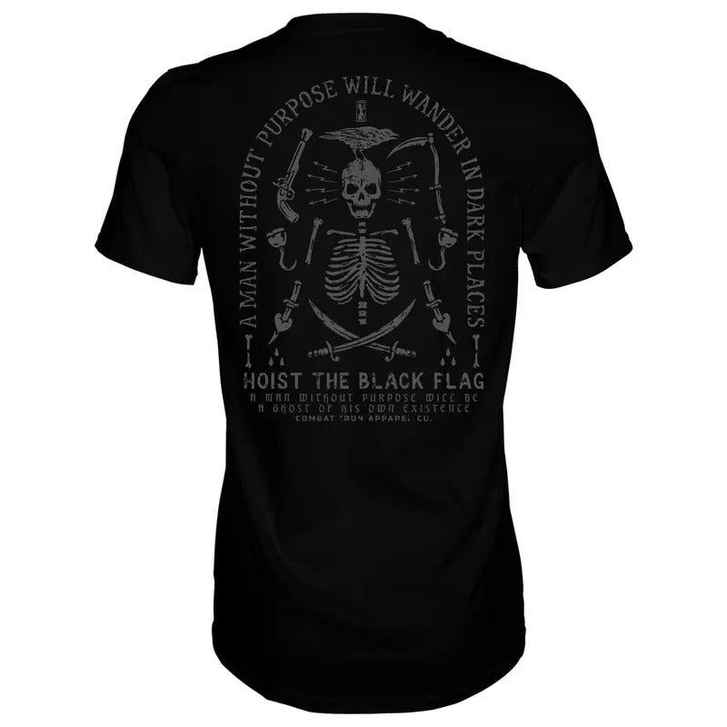HOIST THE BLACK FLAG SKULL & BONES MEN'S T-SHIRT, HUMOR SHIRTS, FUNNY TEE SHIRT Hoodie, Sweatshirt | HypeCrazeTee.com