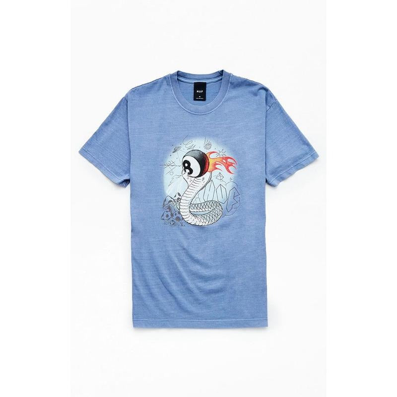HUF Men's Cobra-Baller Washed T-Shirt - Multicolor Hoodie, Sweatshirt | HypeCrazeTee.com
