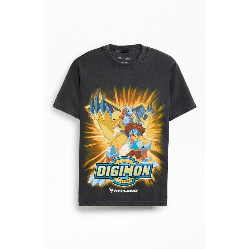 HYPLAND Men's Digimon Monsters T-Shirt - Multicolor Hoodie, Sweatshirt | HypeCrazeTee.com
