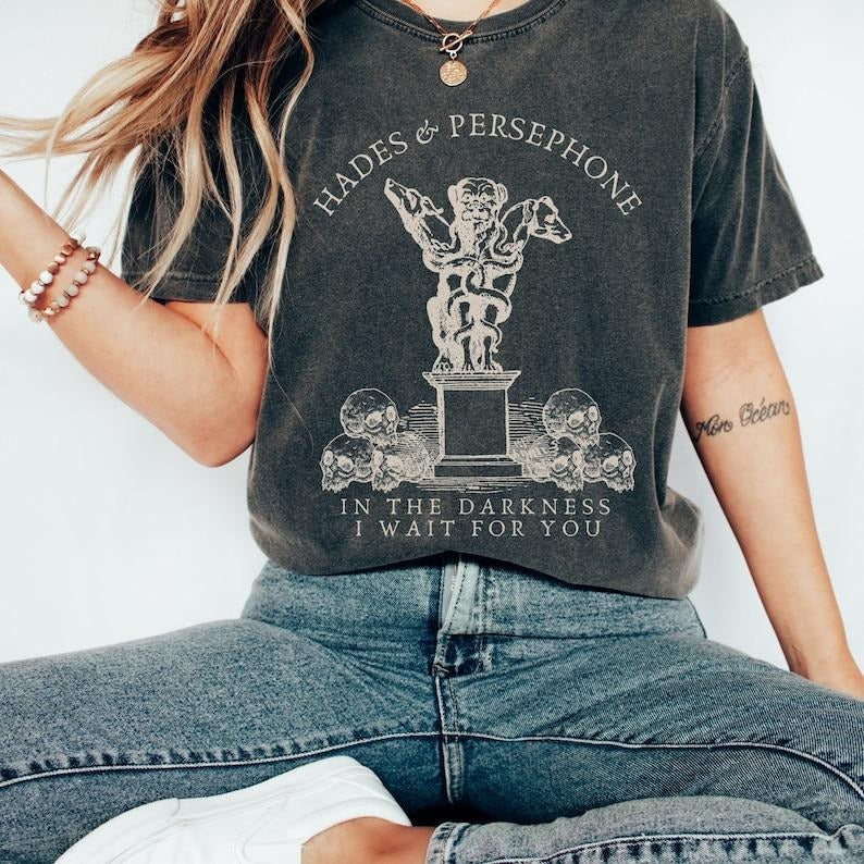 Hades And Persephone Greek Mythology Greek Goddess Greek Apparel Hades Tshirt Mythology Shirt Goblincore Shirt Bookish...