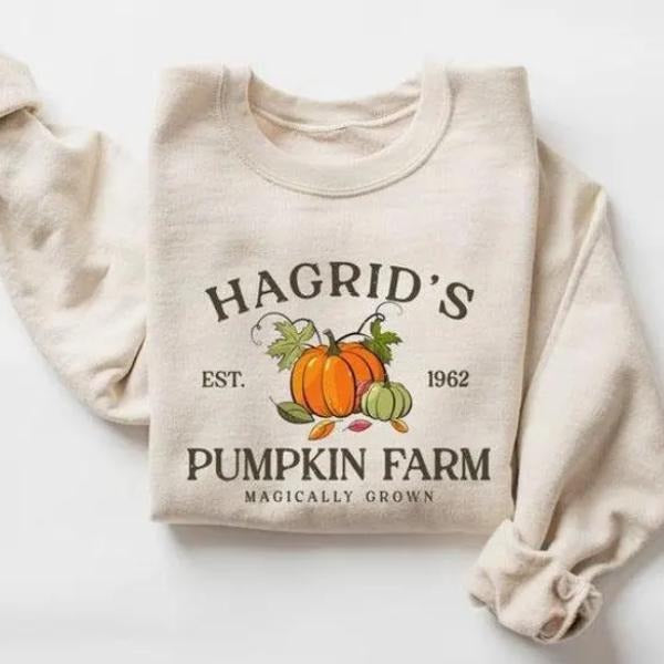 Hagrid's Pumpkin Patch Fall Sweatshirt, Pumpkin Patch Shirt, Halloween Sweatshirt Hoodie | HypeCrazeTee.com