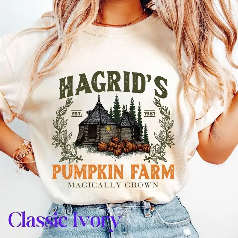 Hagrids Pumpkin Patch Tshirt, Fall Sweatshirt, Pumpkin Patch Shirt, HP Fan Shirt, HP Fan Gift, Potterhead Gift, Halloween...