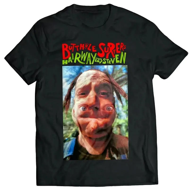 Hairway to Steven Rock Album Gibby Haynes Surfers Tee, Weird Revolution, Funny Meme Genz Dank Shirt, Unisex Tshirt Top...