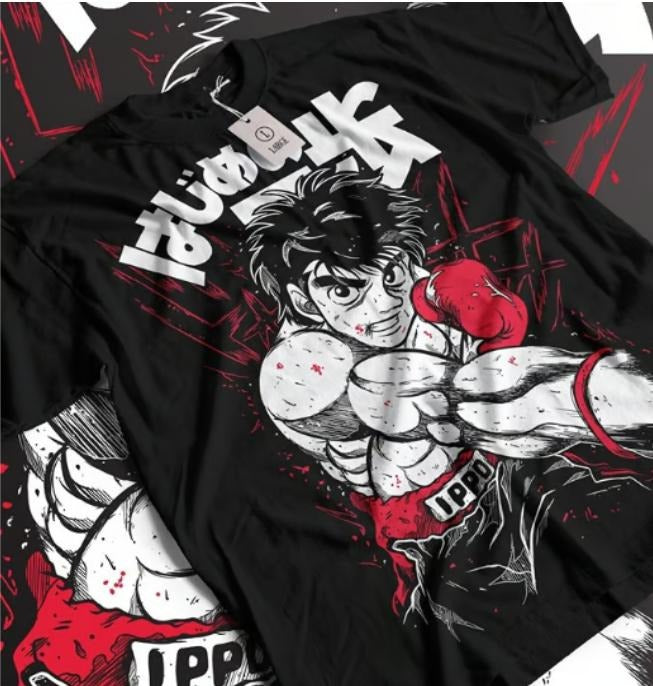 Hajime No Ippo Shirt Kamogawa Boxing Gym Crew - Unisex Anime T-Shirt, Anime Manga Unisex T-Shirt Menswear Top Hoodie,...