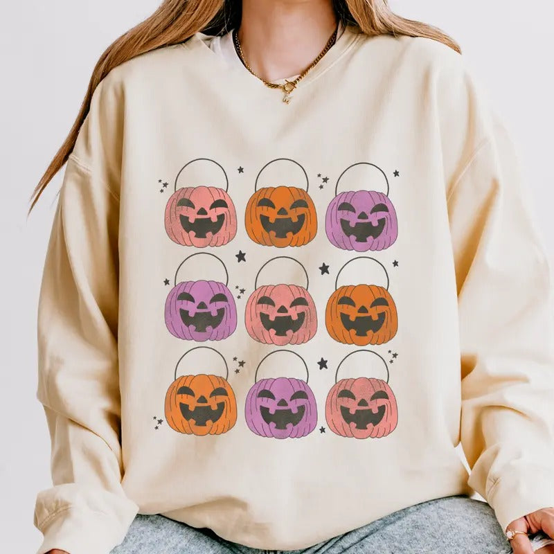 Halloween Candy Basket Shirt Relaxed Fit Printed USA Casual Comfort Cotton Top Athletic Boho Chic All Seasons T-Shirts, Hoodie, Sweatshirt