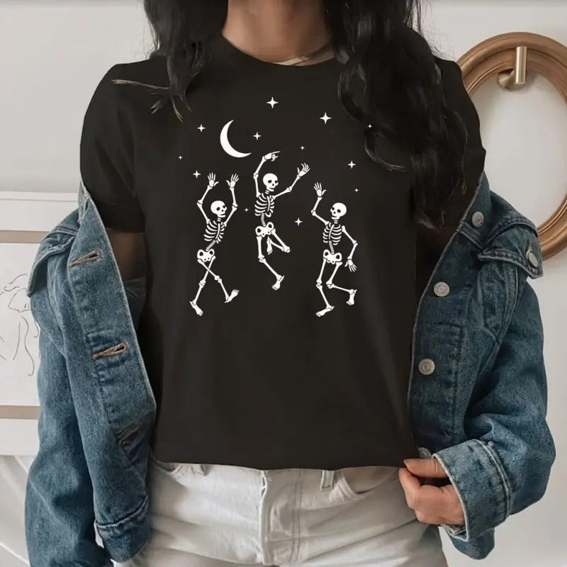 Halloween Dancing Skeleton Unisex Tshirt -Dancing Skeleton Hoodie, Sweatshirt | HypeCrazeTee.com