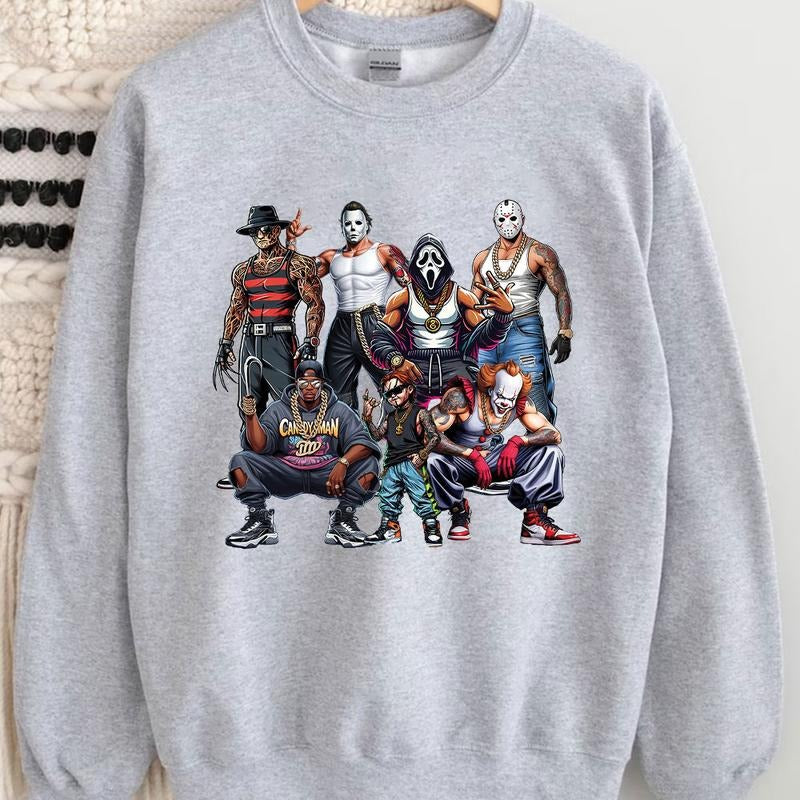 Halloween Every Horror Characters Shirt, Halloween Horror Characters Shirt, Halloween Graphic Tee Shirt Hoodie, Sweatshirt