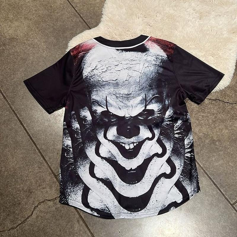 Halloween It Horror Baseball Jersey Shirt Nwot Movie Themed Shirt Hoodie, Sweatshirt | HypeCrazeTee.com