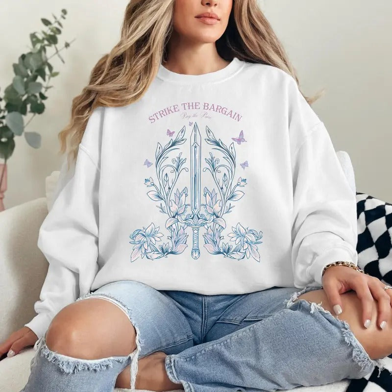 Halloween Lace Ghost Sweatshirt Ghost Bow Crewneck Coquette Halloween Sweater Spooky Fall Floral Long Sleeved Sweatshirt...