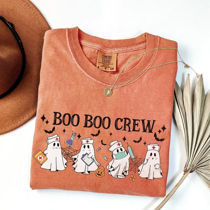 Halloween Nurse Shirt, Boo Boo Crew, Nurse Gift For Women, Spooky Season Shirtstyle{n002}2 Hoodie, Sweatshirt