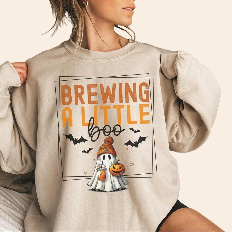 Halloween Pregnancy Announcement Sweatshirt Spooky Maternity Sweater Funny Mom To Be Crewneck Baby Shower Pullover Fall...