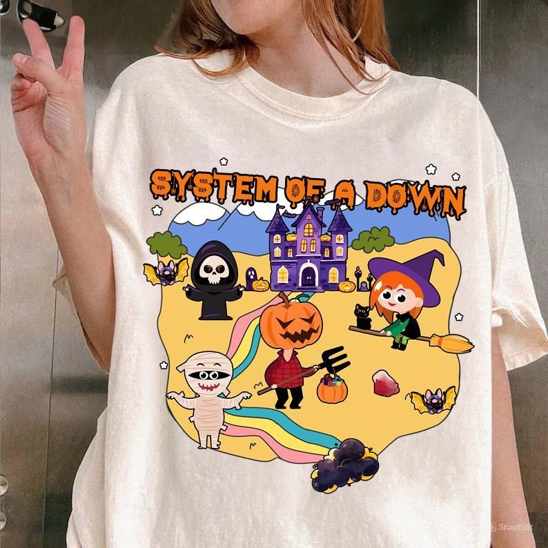 Halloween System Of A Down Shirt Scary Characters Horror Friend Tshirt Hoodie, Sweatshirt | HypeCrazeTee.com