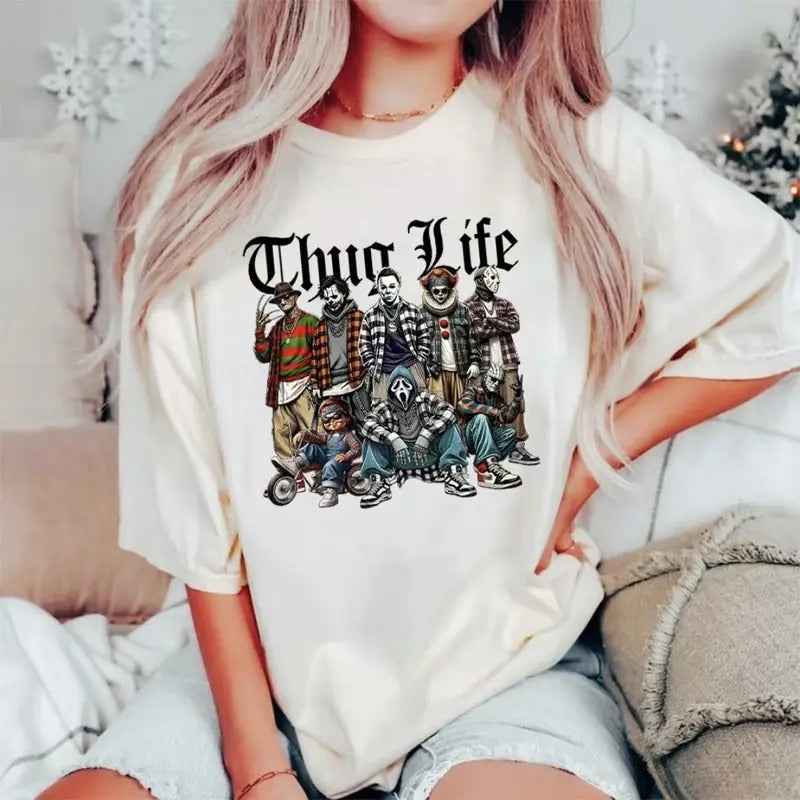 Halloween T-Shirt, Halloween Sweatshirt, Halloween Hoodie, Halloween Gift Sweaters Casual Tee Crewneck | HypeCrazeTee.com