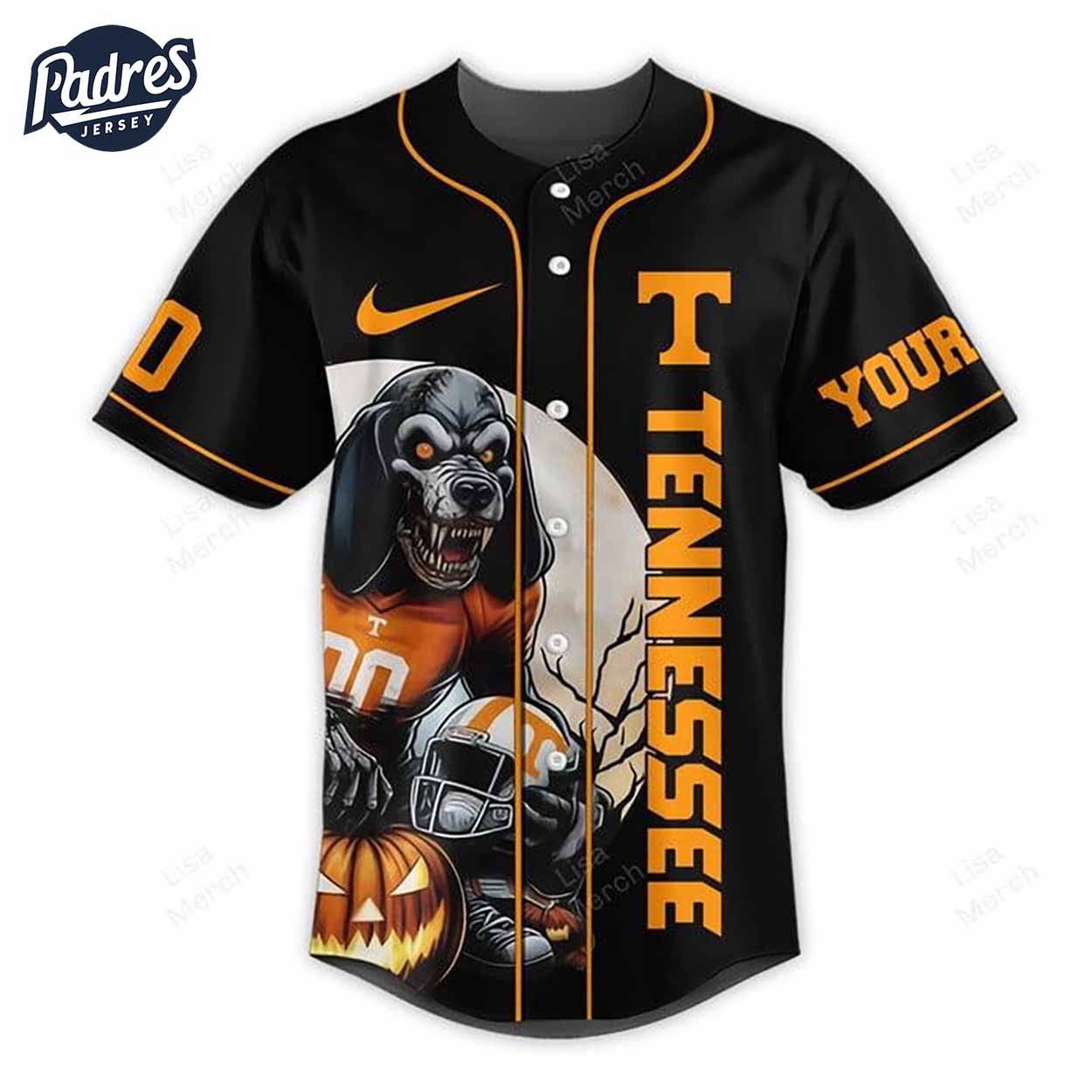 Halloween Tennessee Volunteers Fear The Vols 2024 Football Custom Baseball Jersey - Padres Jersey Oasis: Elevate Your Baseball Style Game