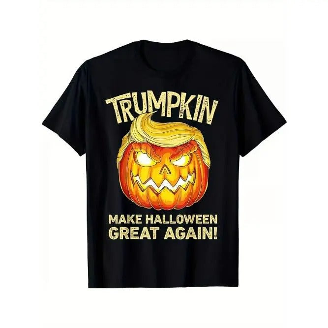 Halloween Trump Printed Men's Cotton T-shirt Made in USA Hoodie, Sweatshirt | HypeCrazeTee.com