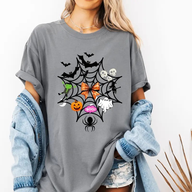Halloween Web Custom colors tee shirt Casual Hoodie, Sweatshirt | HypeCrazeTee.com