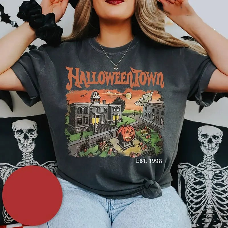 Halloweent.own Uni EST 1998 Shirt Retro Halloween Spooky Seasons Cotton Shirt Hoodie, Sweatshirt | HypeCrazeTee.com
