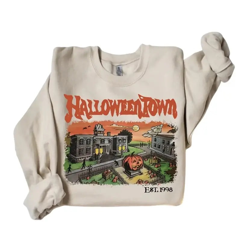 Halloweentown Est 1998 Sweatshirt, Halloweentown University, Retro Halloweentown Sweatshirt, Fall Sweatshirt, Halloween...