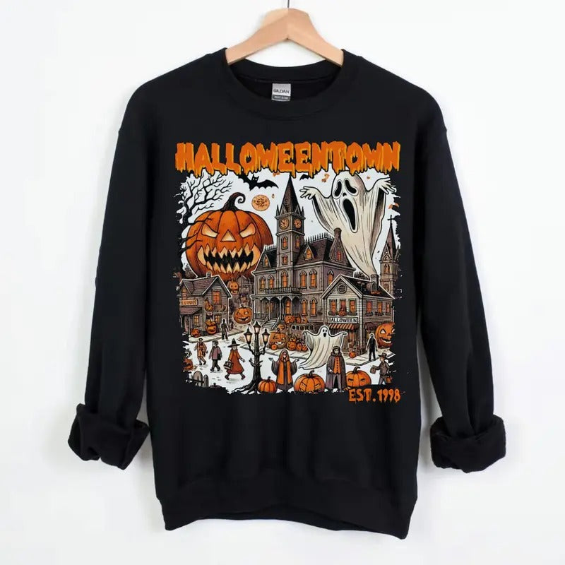 Halloweentown Est 1998 Sweatshirt, Halloweentown University, Retro Halloweentown Sweatshirt, Fall Sweatshirt, Halloween...