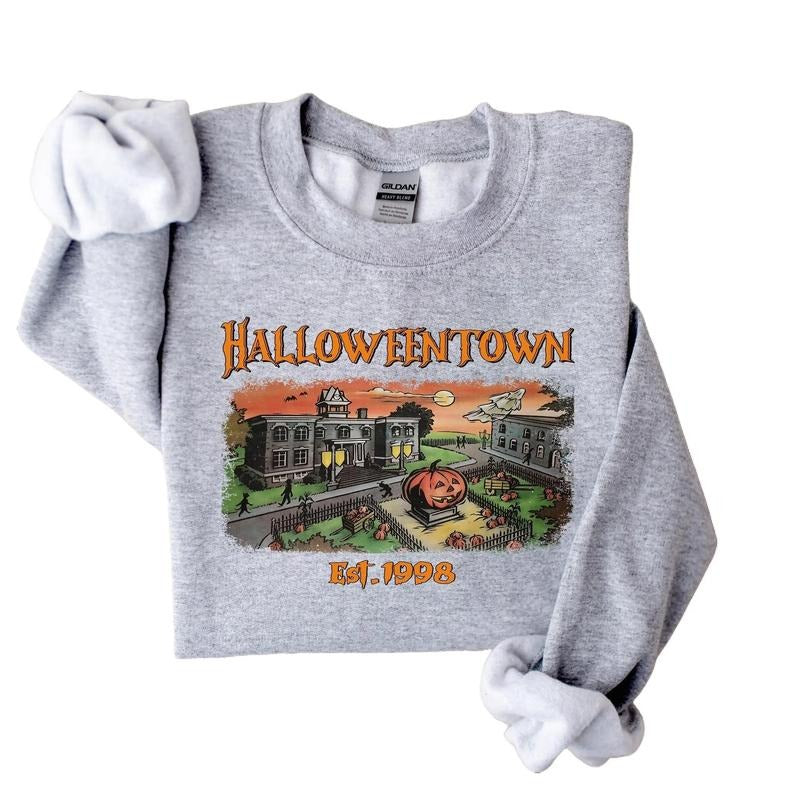 Halloweentown Est 1998 Sweatshirt, Halloweentown University, Retro Halloweentown Sweatshirt, Fall Sweatshirt, Vintage...