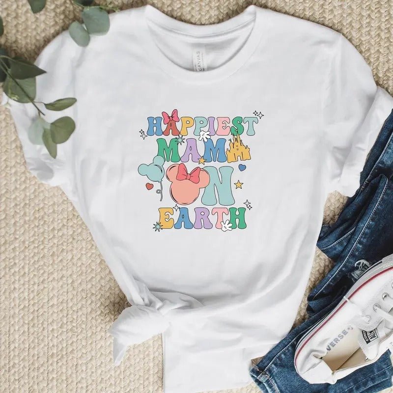 Happiest Mama On Earth Tshirt Sweatshirt, Best Mom Ever Shirt, Gifts For Mom, Mother's Day Gift, Trip Shirt Hoodie