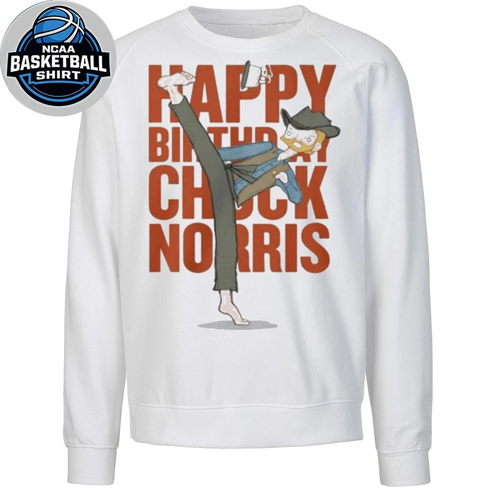 Happy Birthday Chuck Norris 2026 Shirt