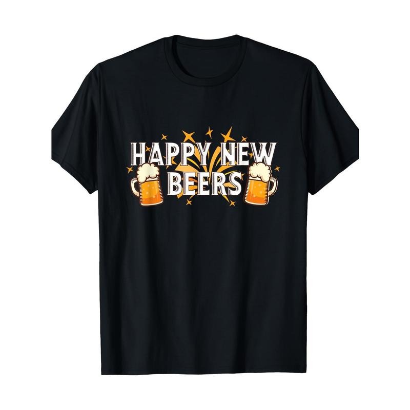Happy New Beers T Shirt Vibrant Premium gifts for Men Classic Black, Allseason Tshirt Hoodie, Sweatshirt | HypeCrazeTee.com