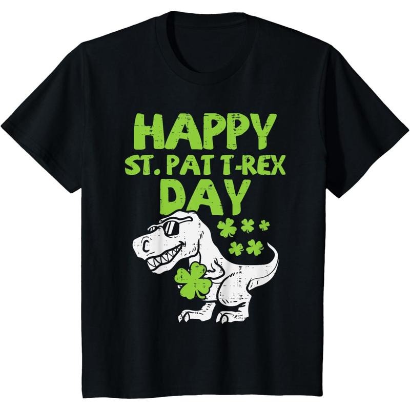 Happy St Pat Trex Day Dino St Patricks Day Toddler Boys Gift T-Shirt made in USA Hoodie, Sweatshirt | HypeCrazeTee.com