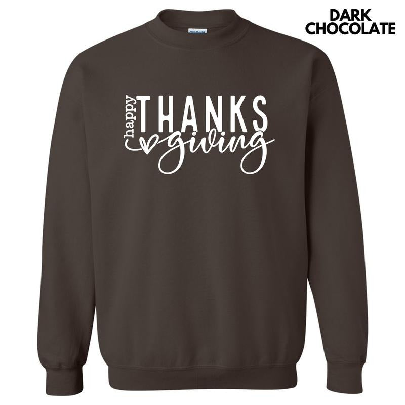 Happy Thanksgiving White Sweatshirt 'NLB' T-Shirts, Hoodie | HypeCrazeTee.com
