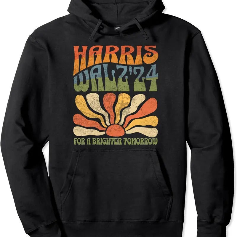 Harris Waltz 2024 Election Kamala Harris Tim Waltz 2024 Hoodie | Unisex Hooded Sweatshirt T-Shirts | HypeCrazeTee.com