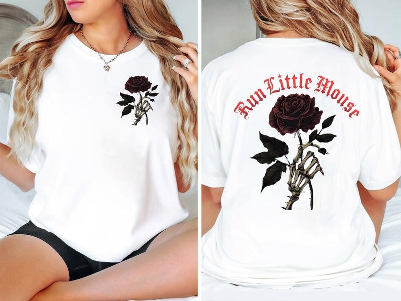 Haunting Adeline T-Shirt, Run Little Mouse Sweatshirt, Zade Meadows Hoodie, Dark Romance Merch, Gothic Tee, Book Lovers...