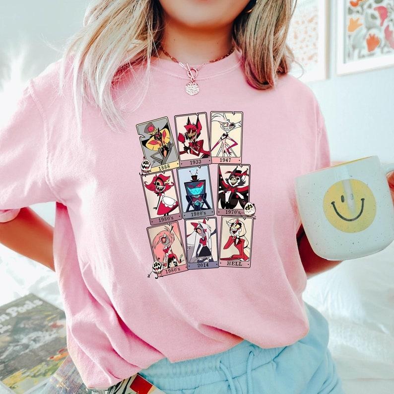 Hazbin Hotel Characters Shirt Cartoon Tee Graphic Novel Hoodie, Sweatshirt | HypeCrazeTee.com