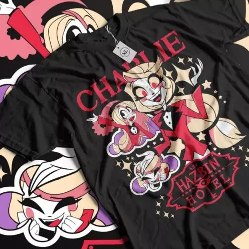 Hazbin Hotel Charlie & Vaggie Unisex T-Shirt Fan Hazbin Hotel Movie Gift Shirt Hoodie, Sweatshirt | HypeCrazeTee.com