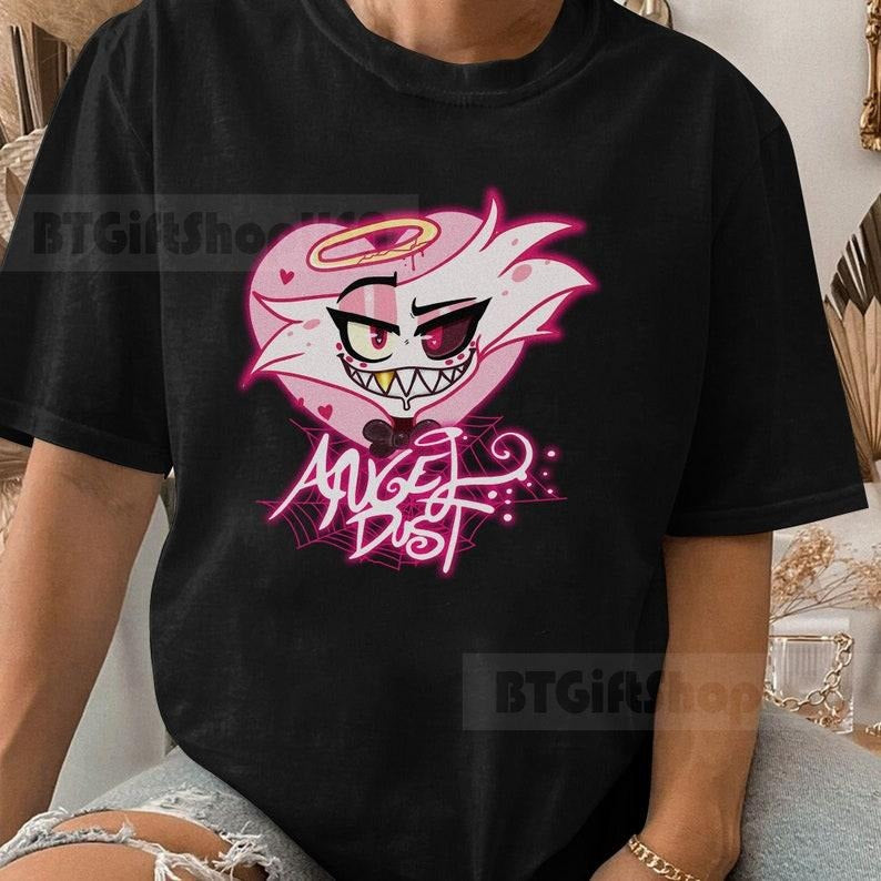 Hazbin Hotel Fan Shirt, Hazbin Hotel Angel Dust Shirt, Hazbin Hotel Movie Shirt Hoodie, Sweatshirt | HypeCrazeTee.com