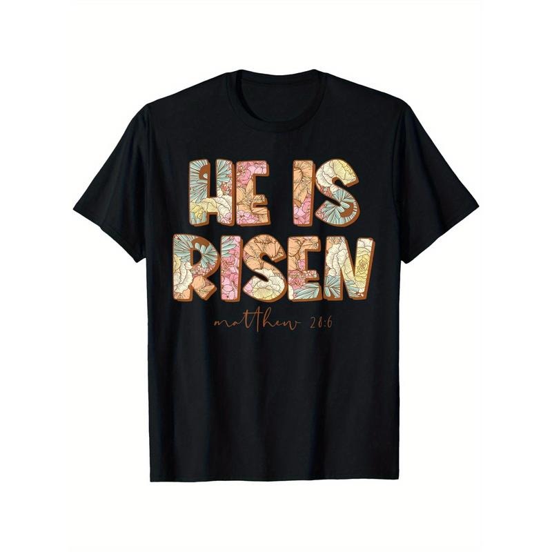 He is Risen Easter Bible Floral T-Shirt funny text and humorous images T-shirt for Easter gift Hoodie, Sweatshirt