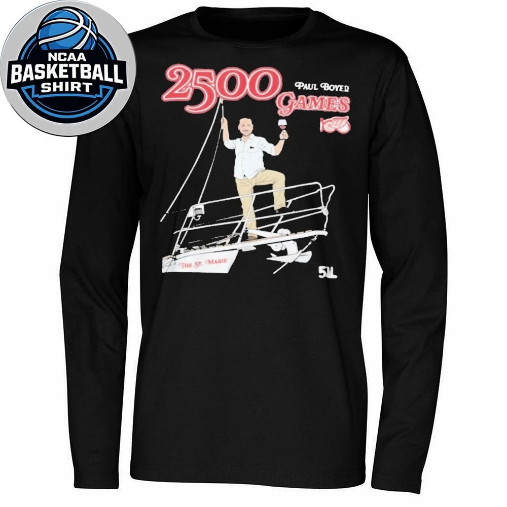 Head Equipment Manager Paul Boyer 2500 games Logo T-Shirt