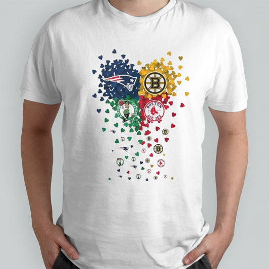 Heart Boston Sports Teams Logo 2024 Shirt