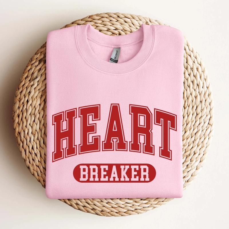 Heart Breaker Sweatshirt, Valentine's Day Sweatshirt,  Valentine's Day Shirt for Women,  Retro Valentine's Day Shirt Hoodie