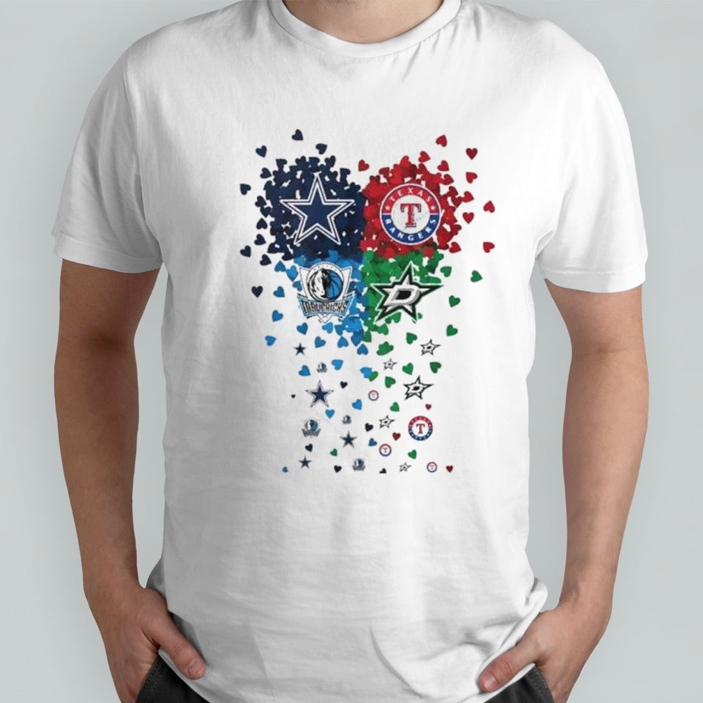 Heart Dallas Sports Teams Logo Shirt