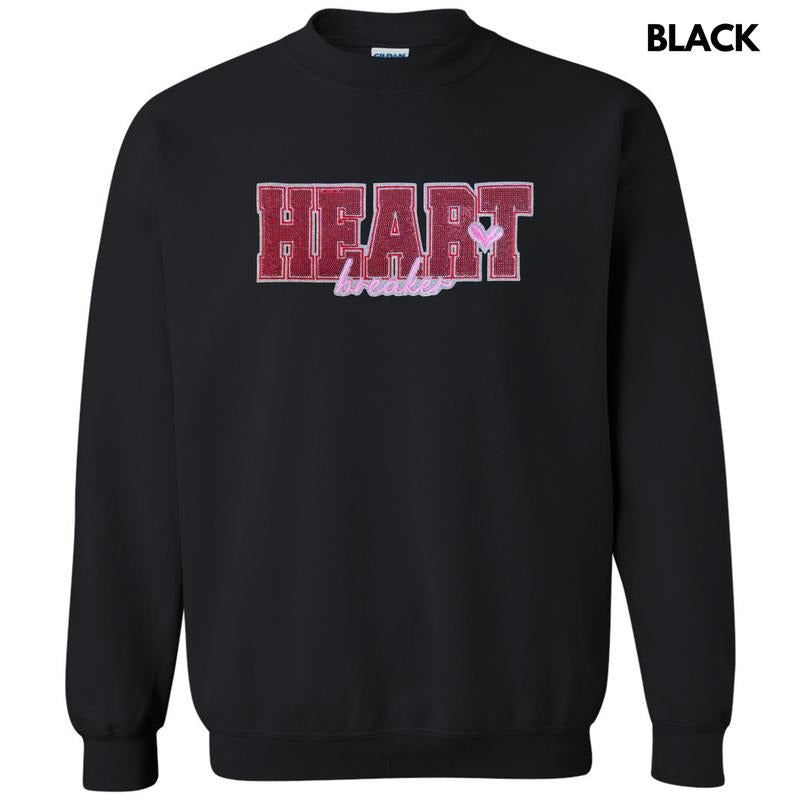 Heartbreaker Sequin Patch Sweatshirt T-Shirts, Hoodie | HypeCrazeTee.com