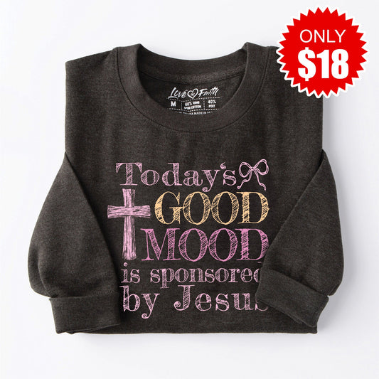 Good Mood Sweatshirt - Heather Charcoal - 18