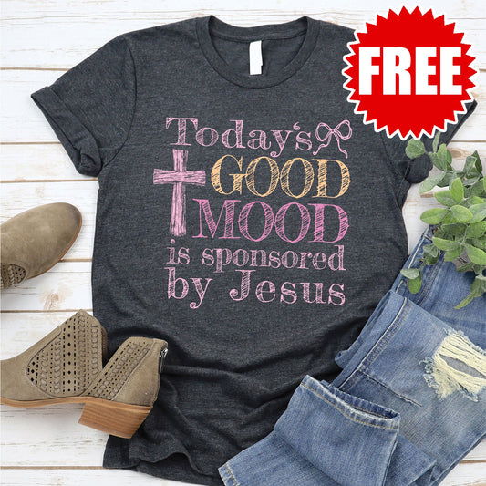 Good Mood Tee - Heather Charcoal - 0