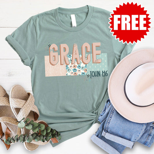 Grace Tee - Heather Sage