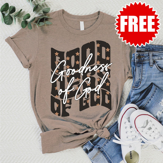 Goodness of God Tee - Heather Atmosphere - 0