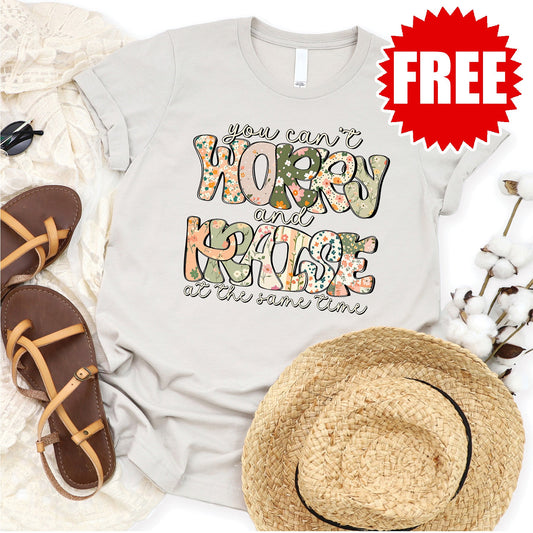 Worry and Praise Tee - Heather Dust Style001