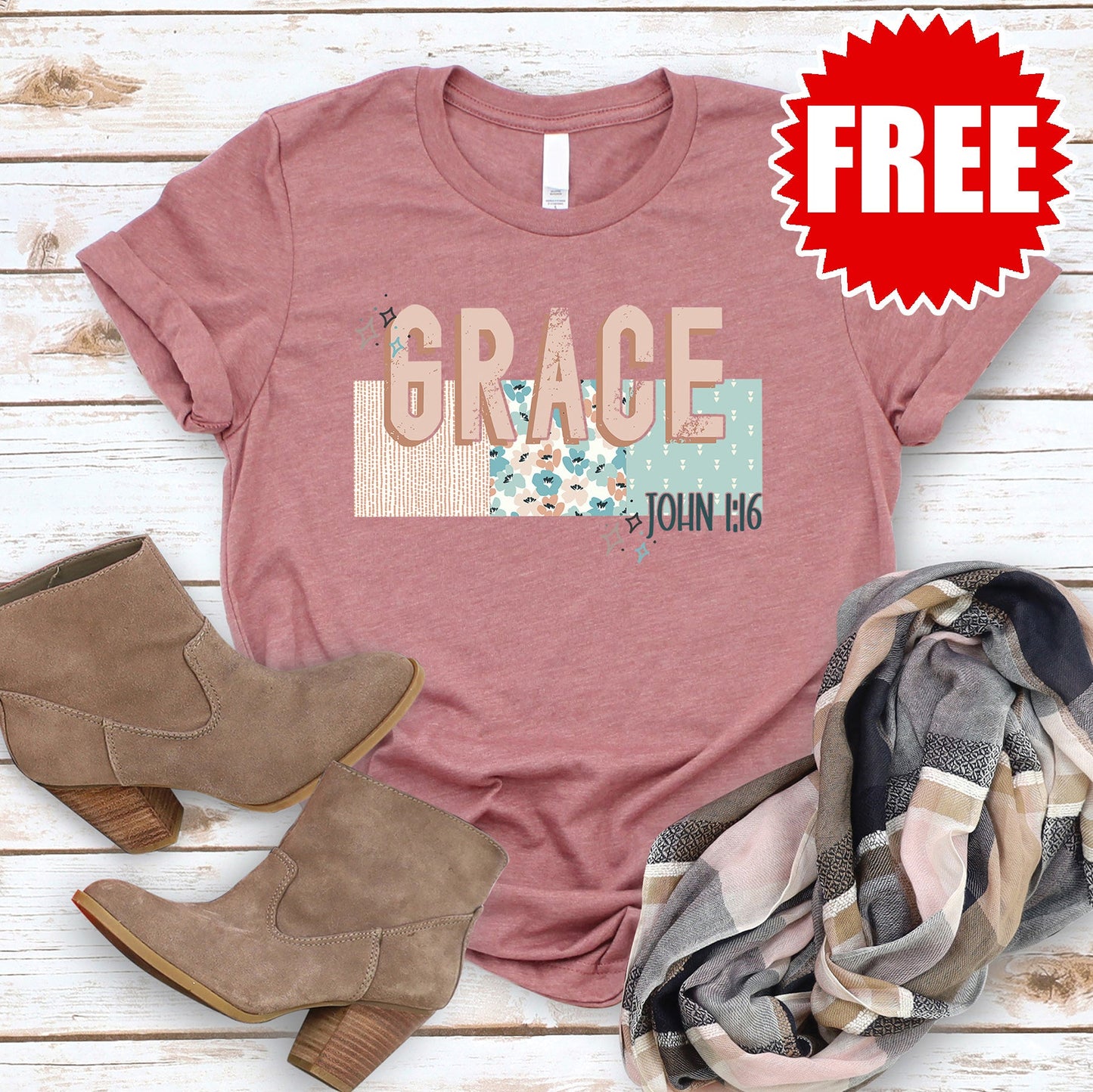 Grace Tee - Heather Mauve
