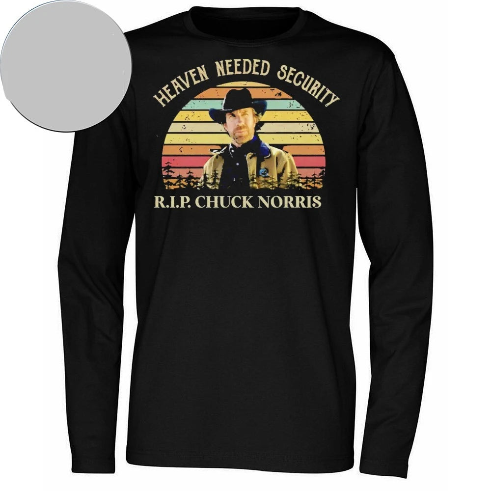Heaven Needed Security RIP Chuck Norris Legend Shirt