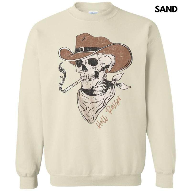 Hell Raiser Cowboy Sweatshirt T-Shirts, Hoodie | HypeCrazeTee.com