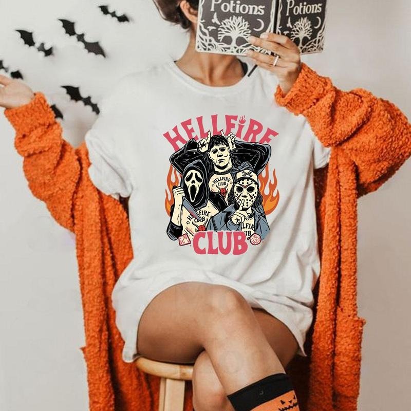 Hellfire Club Halloween Sweatshirt Hoodie Shirt, Halloween Shirt Sweatshirt, Hoodie, Comfort Colors | HypeCrazeTee.com