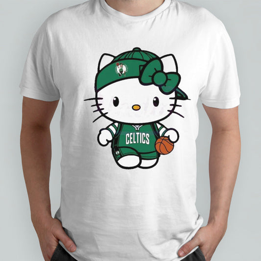 Hello Kitty Boston Celtics NBA Basketball Shirt
